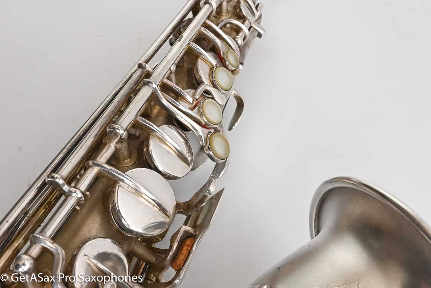 Conn F Mezzo Soprano Original Silver Plate Very Good Condition Old Pads 213965