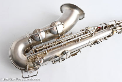 Conn F Mezzo Soprano Original Silver Plate Very Good Condition Old Pads 213965