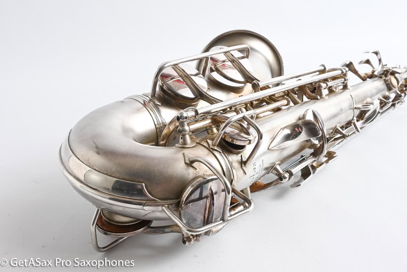 Conn F Mezzo Soprano Original Silver Plate Very Good Condition Old Pads 213965