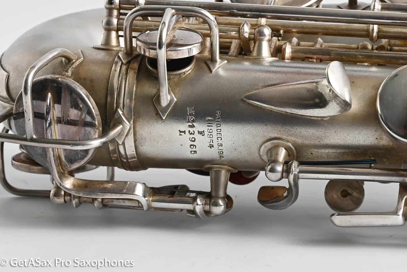 Conn F Mezzo Soprano Original Silver Plate Very Good Condition Old Pads 213965