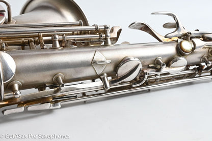 Conn F Mezzo Soprano Original Silver Plate Very Good Condition Old Pads 213965