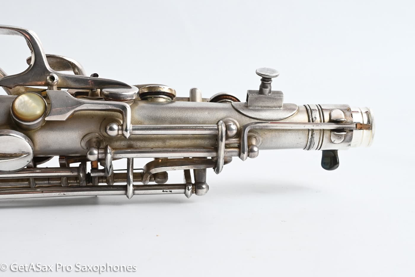 Conn F Mezzo Soprano Original Silver Plate Very Good Condition Old Pads 213965