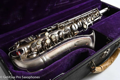 Conn F Mezzo Soprano Original Silver Plate Very Good Condition Old Pads 213965