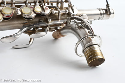 Conn F Mezzo Soprano Original Silver Plate Very Good Condition Old Pads 213965