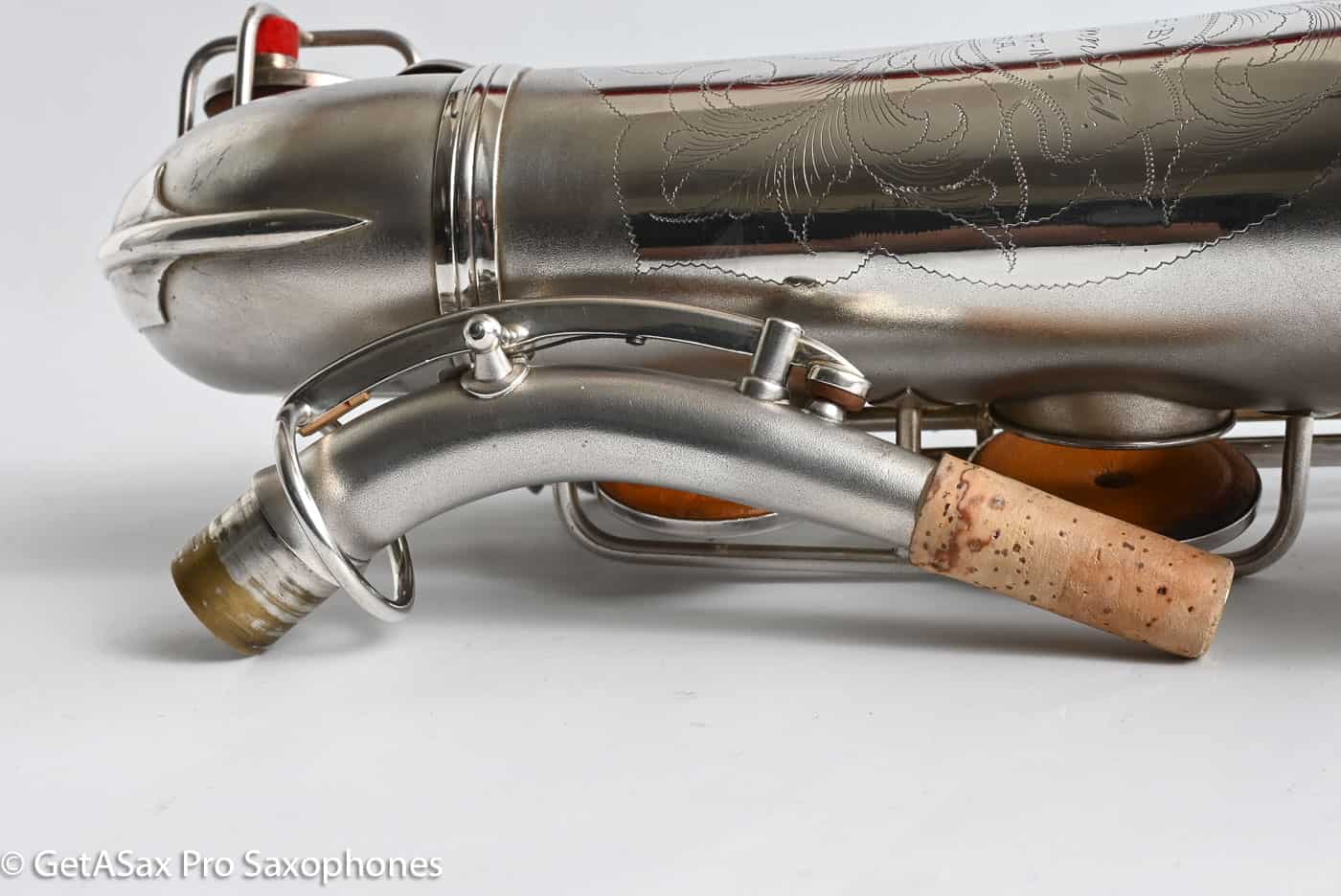 Conn F Mezzo Soprano Original Silver Plate Very Good Condition Old Pads 213965