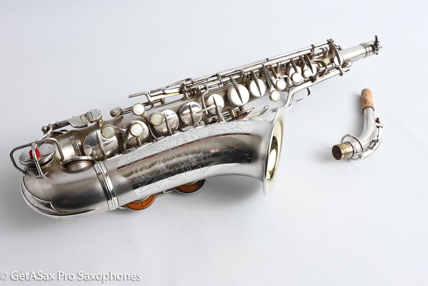 Conn F Mezzo Soprano Original Silver Plate Very Good Condition Old Pads 213965