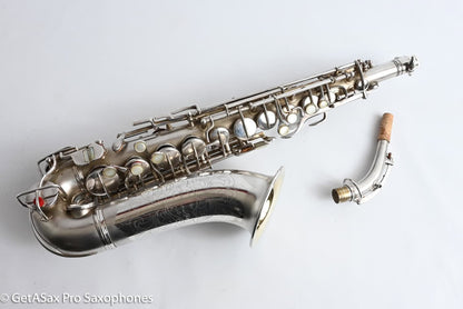 Conn F Mezzo Soprano Original Silver Plate Very Good Condition Old Pads 213965