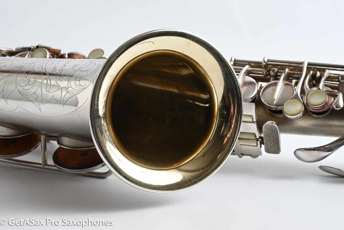 Conn F Mezzo Soprano Original Silver Plate Very Good Condition Old Pads 213965