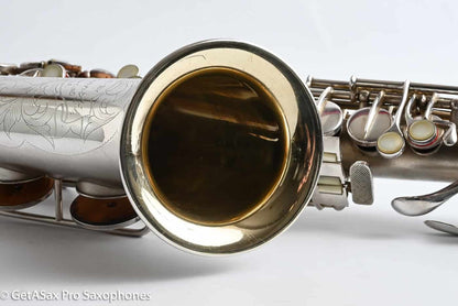 Conn F Mezzo Soprano Original Silver Plate Very Good Condition Old Pads 213965