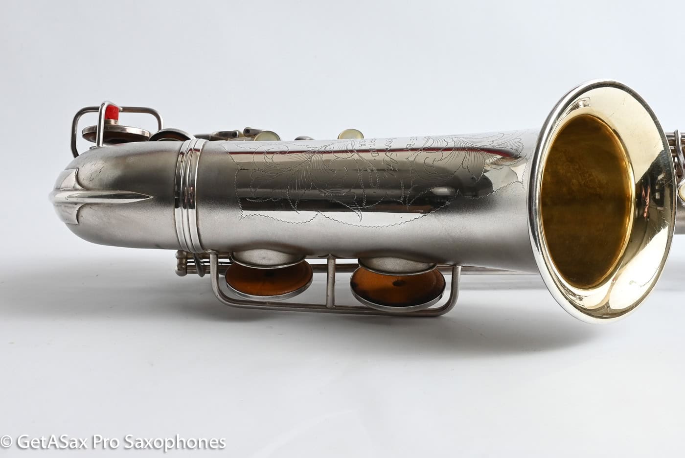 Conn F Mezzo Soprano Original Silver Plate Very Good Condition Old Pads 213965