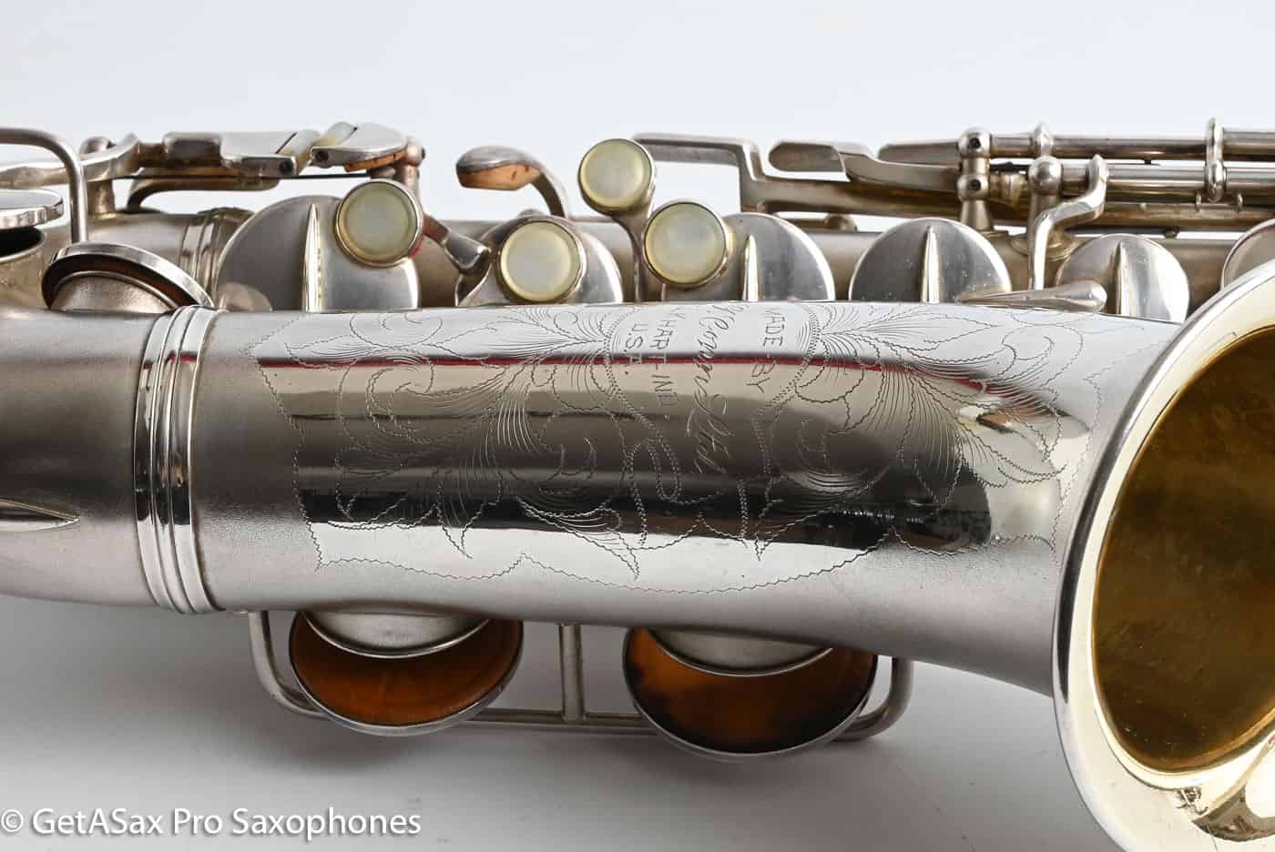 Conn F Mezzo Soprano Original Silver Plate Very Good Condition Old Pads 213965