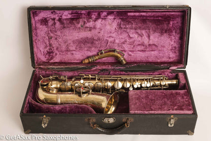 Conn New Wonder 1 Alto Burnished Gold Stunning Portrait Engraved Old Pads 139214