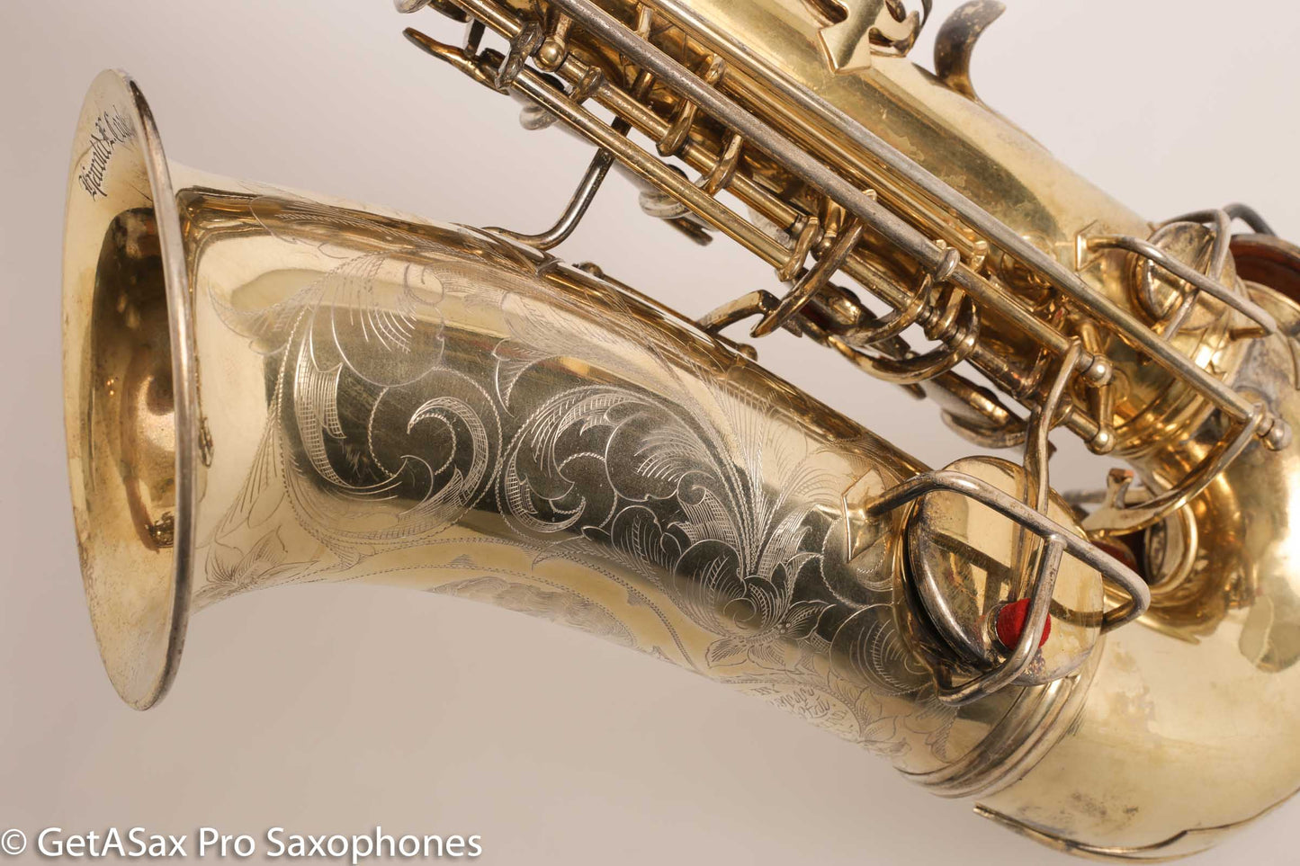 Conn New Wonder 1 Alto Burnished Gold Stunning Portrait Engraved Old Pads 139214