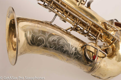 Conn New Wonder 1 Alto Burnished Gold Stunning Portrait Engraved Old Pads 139214