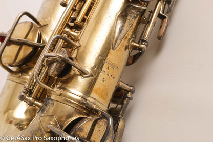 Conn New Wonder 1 Alto Burnished Gold Stunning Portrait Engraved Old Pads 139214