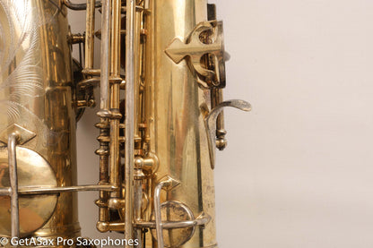 Conn New Wonder 1 Alto Burnished Gold Stunning Portrait Engraved Old Pads 139214