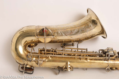 Conn New Wonder 1 Alto Burnished Gold Stunning Portrait Engraved Old Pads 139214