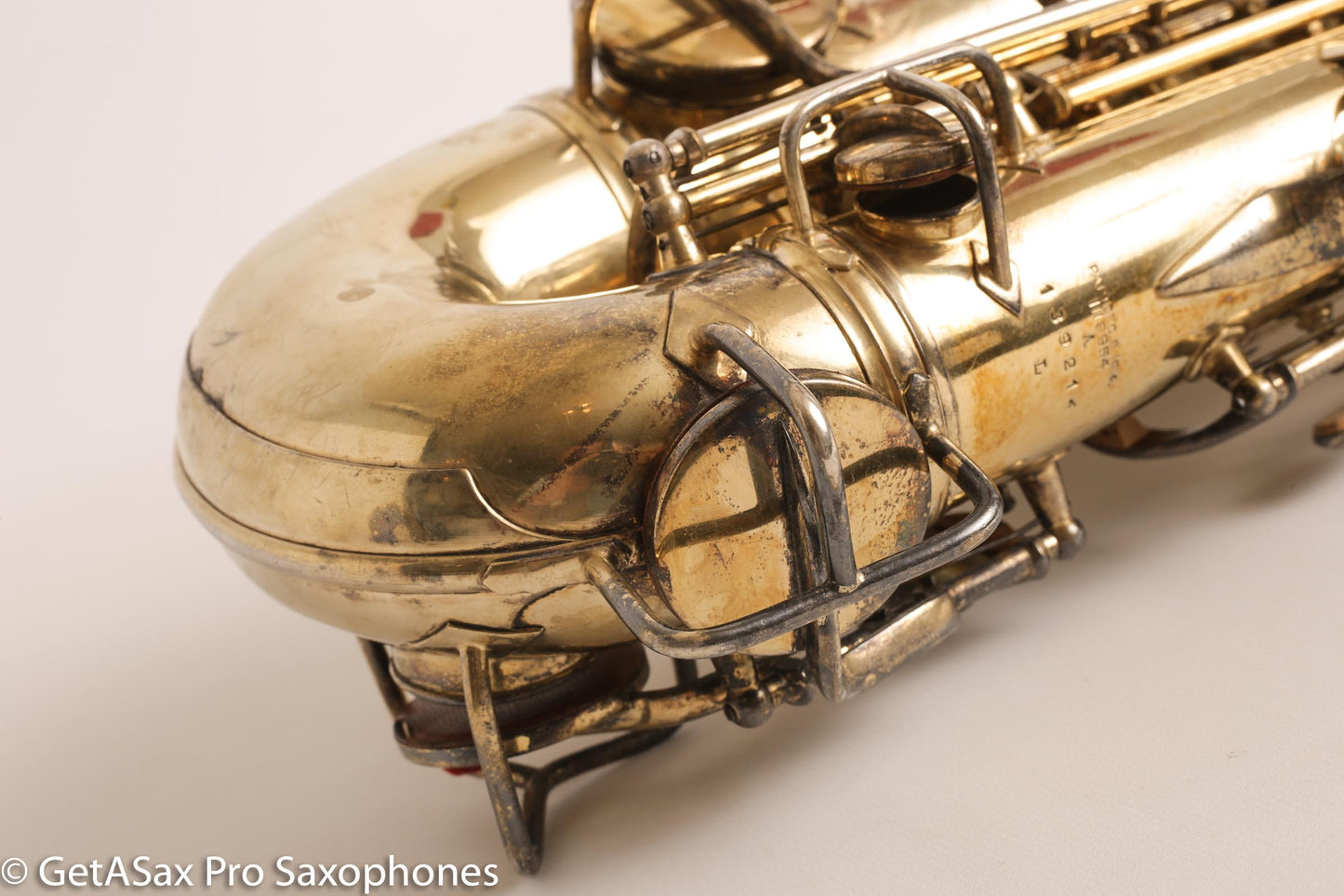 Conn New Wonder 1 Alto Burnished Gold Stunning Portrait Engraved Old Pads 139214