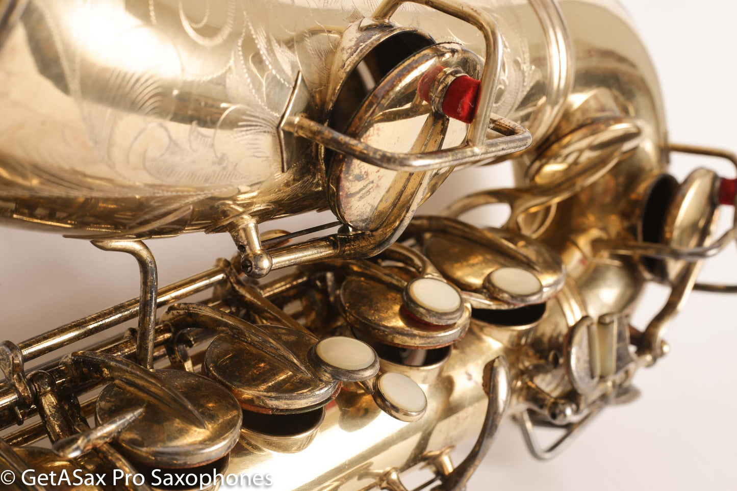 Conn New Wonder 1 Alto Burnished Gold Stunning Portrait Engraved Old Pads 139214