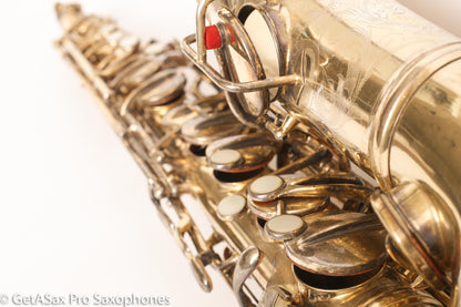 Conn New Wonder 1 Alto Burnished Gold Stunning Portrait Engraved Old Pads 139214