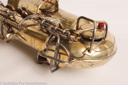 Conn New Wonder 1 Alto Burnished Gold Stunning Portrait Engraved Old Pads 139214