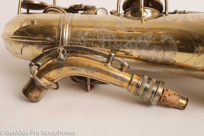 Conn New Wonder 1 Alto Burnished Gold Stunning Portrait Engraved Old Pads 139214