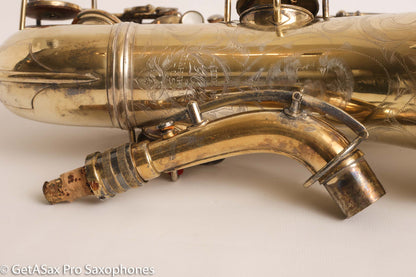 Conn New Wonder 1 Alto Burnished Gold Stunning Portrait Engraved Old Pads 139214