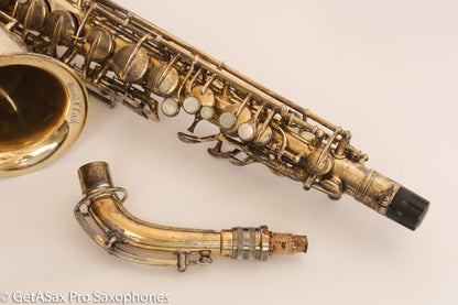 Conn New Wonder 1 Alto Burnished Gold Stunning Portrait Engraved Old Pads 139214