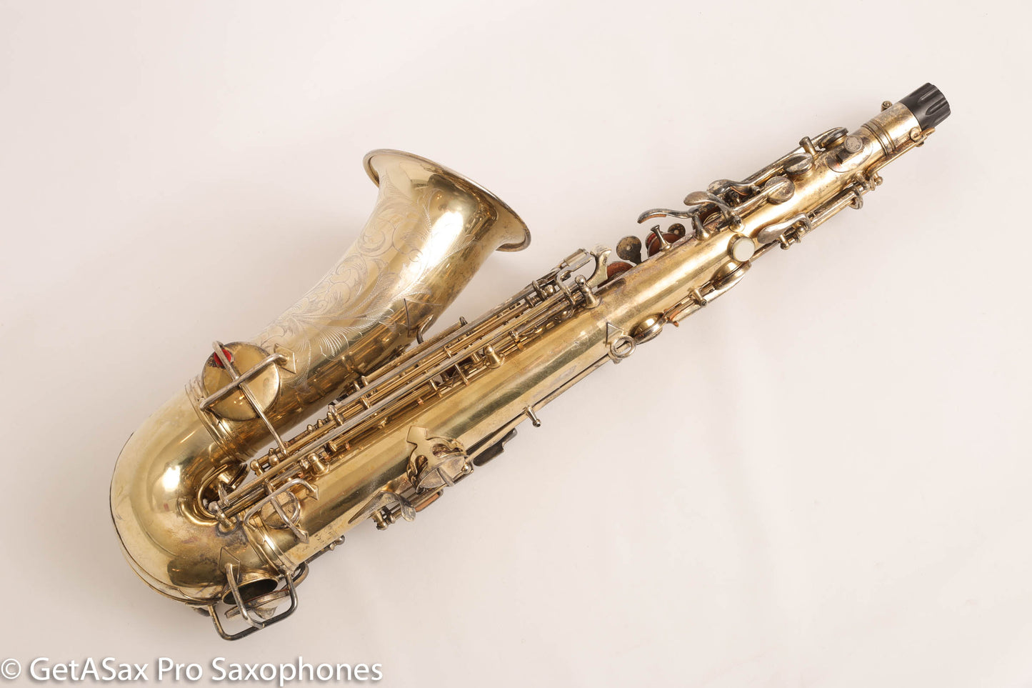 Conn New Wonder 1 Alto Burnished Gold Stunning Portrait Engraved Old Pads 139214