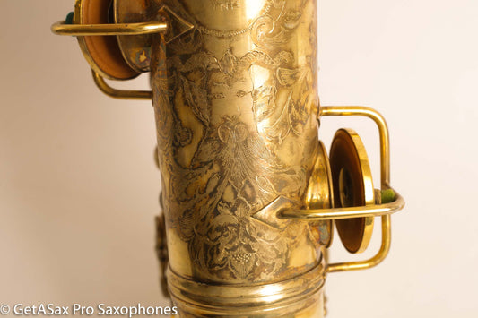 Conn NW1 C Melody Straight Neck Burnished Gold Portrait Engraving 76817