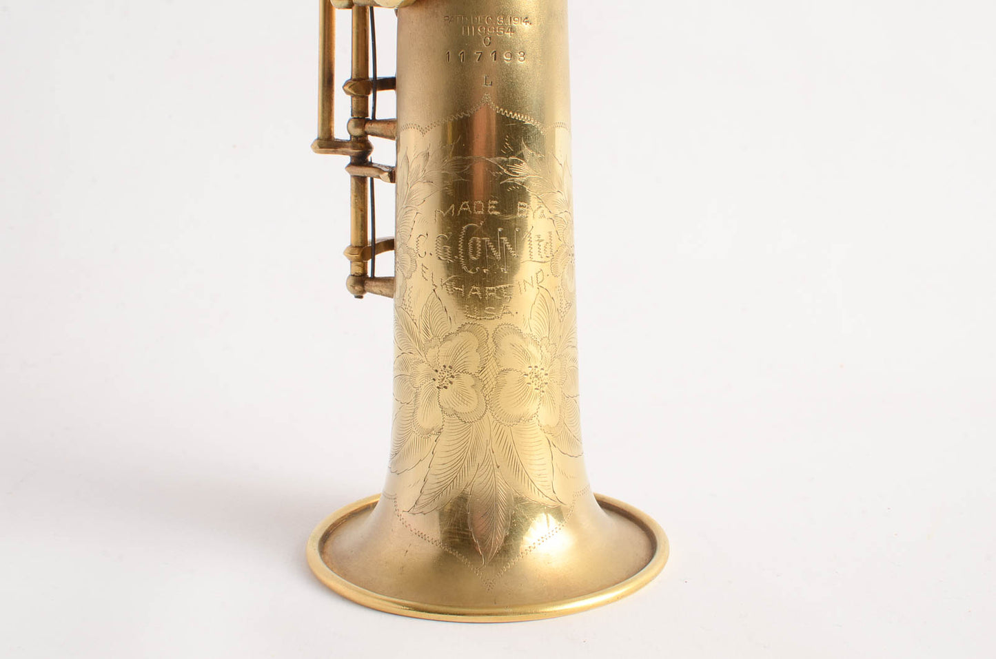 Conn C Soprano Original GOLD Plate Rare! New Wonder 1 143xxx with C Mpc 117193