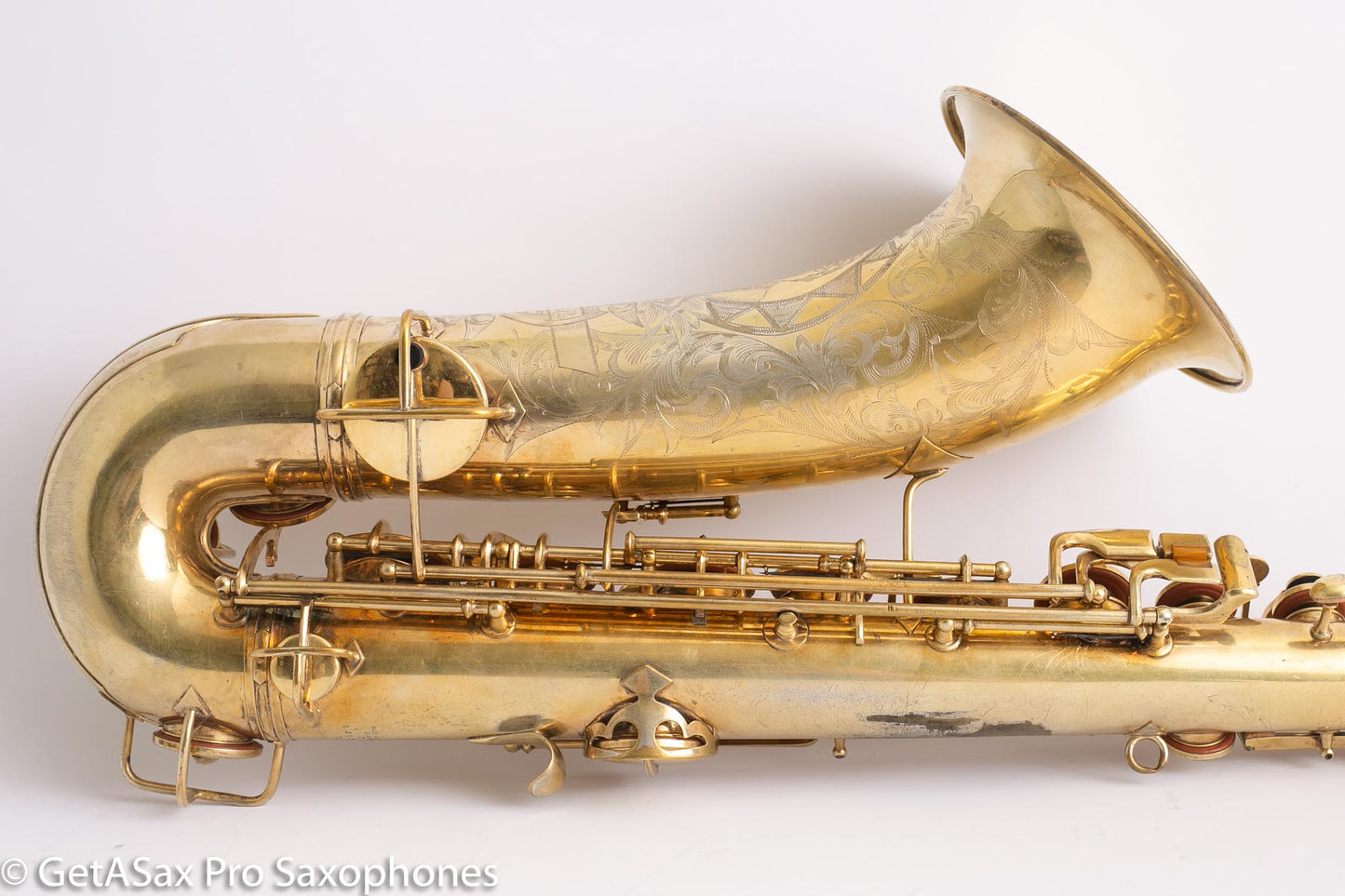 Conn Chu Berry New Wonder 1 Tenor Saxophone Burnished Gold Plate Portrait 1924