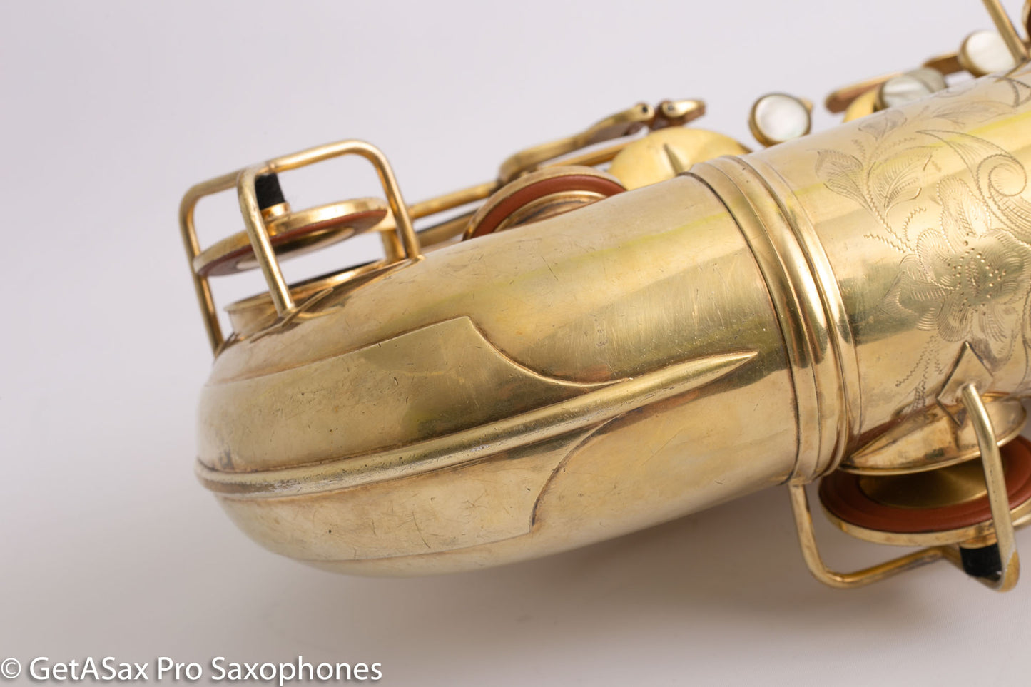 Conn Chu Berry New Wonder 1 Tenor Saxophone Burnished Gold Plate Portrait 1924