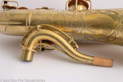 Conn Chu Berry New Wonder 1 Tenor Saxophone Burnished Gold Plate Portrait 1924