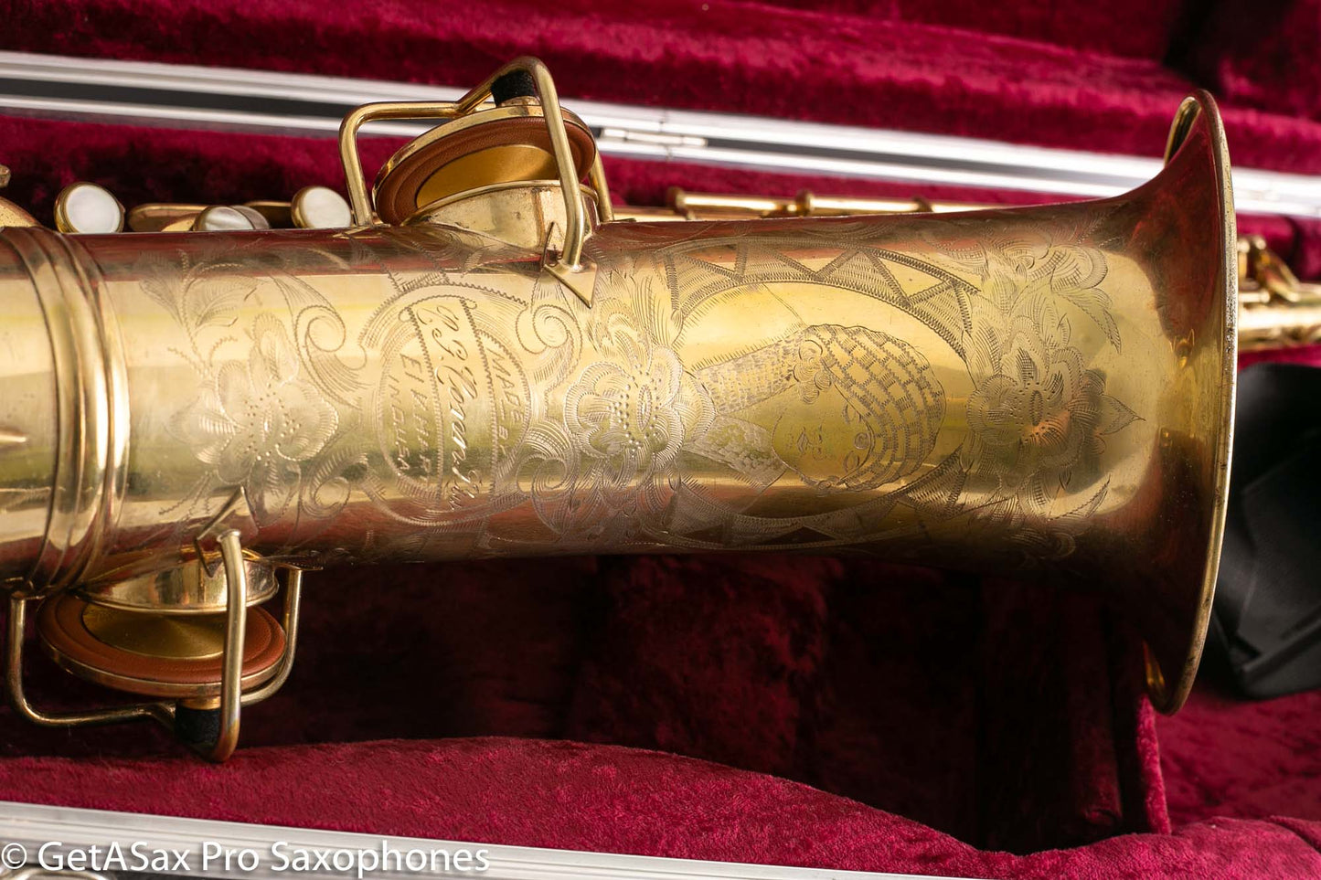 Conn Chu Berry New Wonder 1 Tenor Saxophone Burnished Gold Plate Portrait 1924