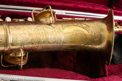 Conn Chu Berry New Wonder 1 Tenor Saxophone Burnished Gold Plate Portrait 1924