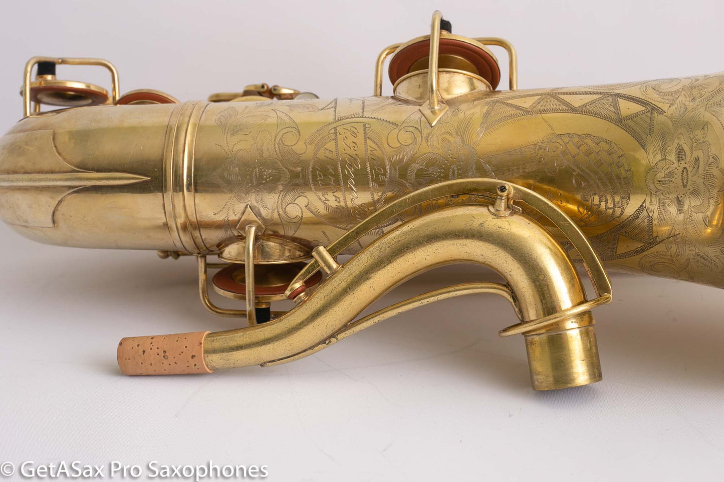 Conn Chu Berry New Wonder 1 Tenor Saxophone Burnished Gold Plate Portrait 1924