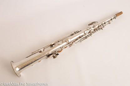 Conn New Wonder 1 C soprano 136795 Excellent Condition Original Silver Plate RARE