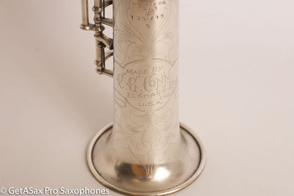 Conn New Wonder 1 C soprano 136795 Excellent Condition Original Silver Plate RARE