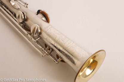 Conn New Wonder 1 C soprano 136795 Excellent Condition Original Silver Plate RARE