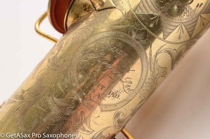 Conn New Wonder 1 Tenor Burnished Gold Portrait Engraving Overhauled!