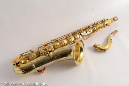 Conn New Wonder 1 Tenor Burnished Gold Portrait Engraving Overhauled!