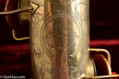 Conn New Wonder 1 Tenor Burnished Gold Portrait Engraving Overhauled!