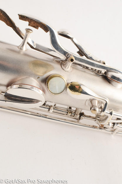 Conn New Wonder 1 Tenor 1924 134421 Original Silver Plate Excellent!
