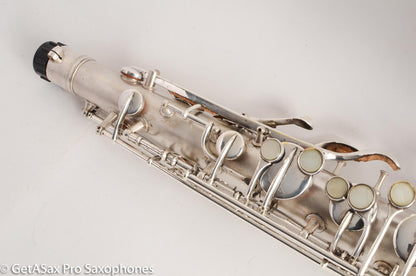 Conn New Wonder 1 Tenor 1924 134421 Original Silver Plate Excellent!