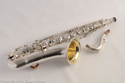 Conn New Wonder 1 Tenor 1924 134421 Original Silver Plate Excellent!