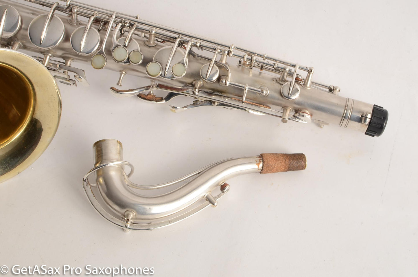 Conn New Wonder 1 Tenor 1924 134421 Original Silver Plate Excellent!