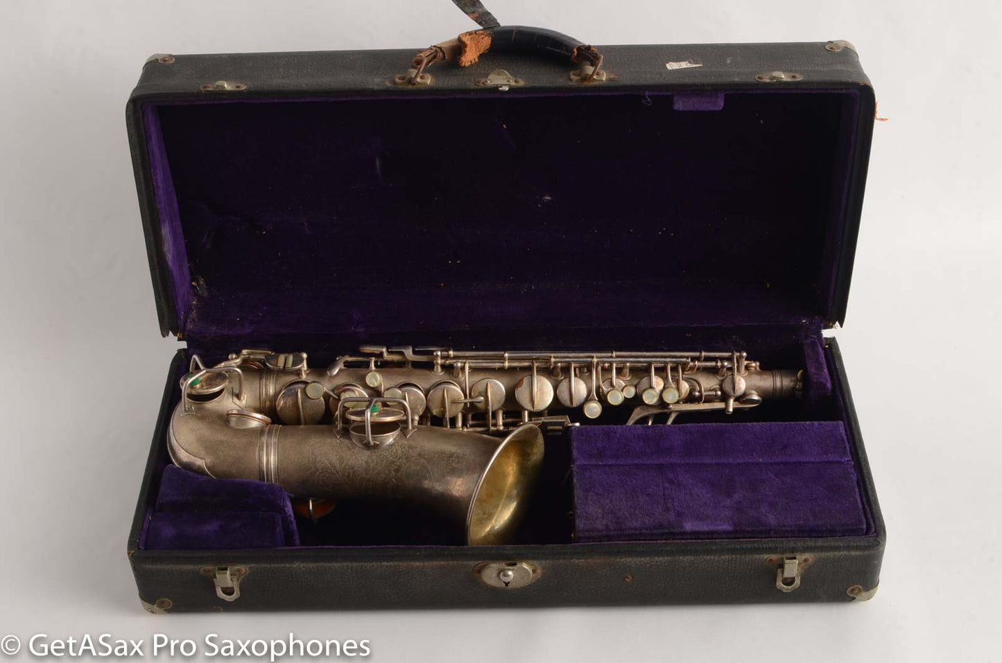 Conn New Wonder II Alto 177k “Chu Berry” Original Silver Plate Needs OH