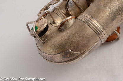Conn New Wonder II Alto 177k “Chu Berry” Original Silver Plate Needs OH