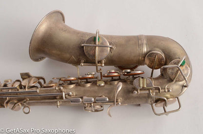 Conn New Wonder II Alto 177k “Chu Berry” Original Silver Plate Needs OH